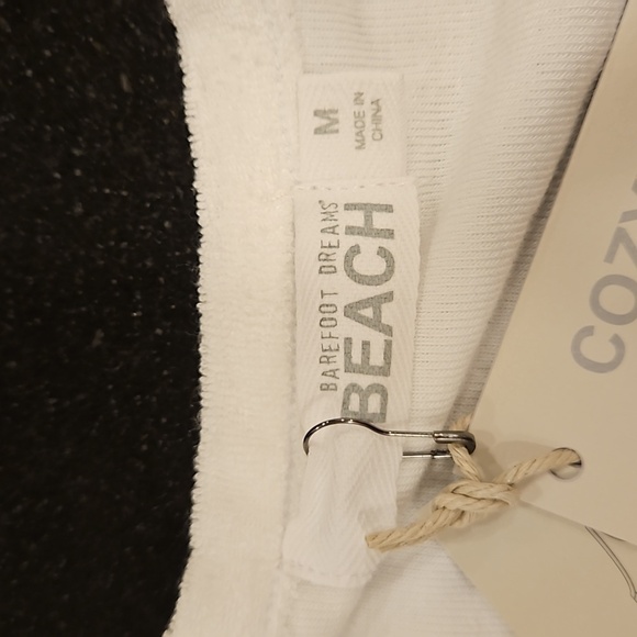 💕BAREFOOT DREAMS💕 Cozy Terry Luxe Chic Mix Tank and Short Set Sea Salt & Stone - Picture 10 of 15